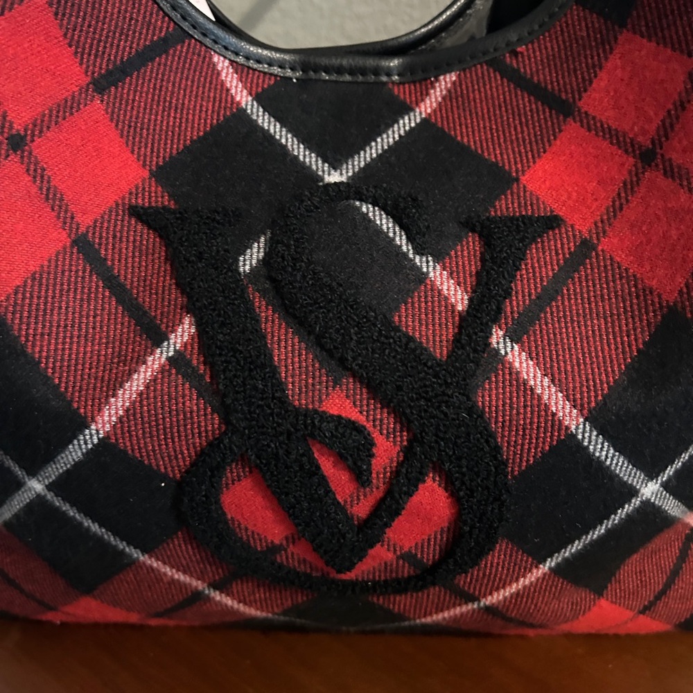 Victorias Secret Plaid Tote Bag NWT - Picture 3 of 9